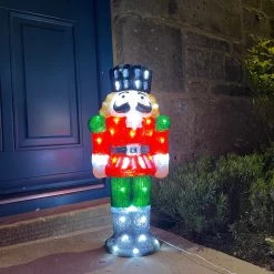 Best Pirce π Lumineo 60cm Acrylic Nutcracker Lit With 60 Ice White LEDs π