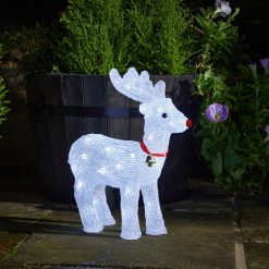 Best reviews of ???? Three Kings Acrylic Reindeer With 40 Cool White LED's ????