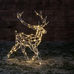 Cheapest ???? Noma 70cm Warm White LED Wire Frame Running ❄ Christmas Reindeer ????