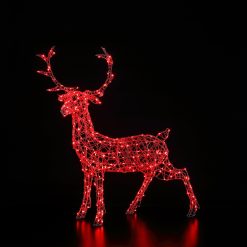 New ???? Noma 1.4m Colour Changeable White Wicker Stag With Remote Control ???? -UK Christmas World Sales Store 2521011 15 09a9ec2d 8055 41cf 8bc6 bae0322d8eeb
