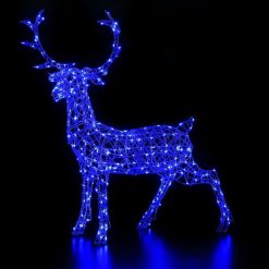 New ???? Noma 1.4m Colour Changeable White Wicker Stag With Remote Control ???? -UK Christmas World Sales Store 2521011 18