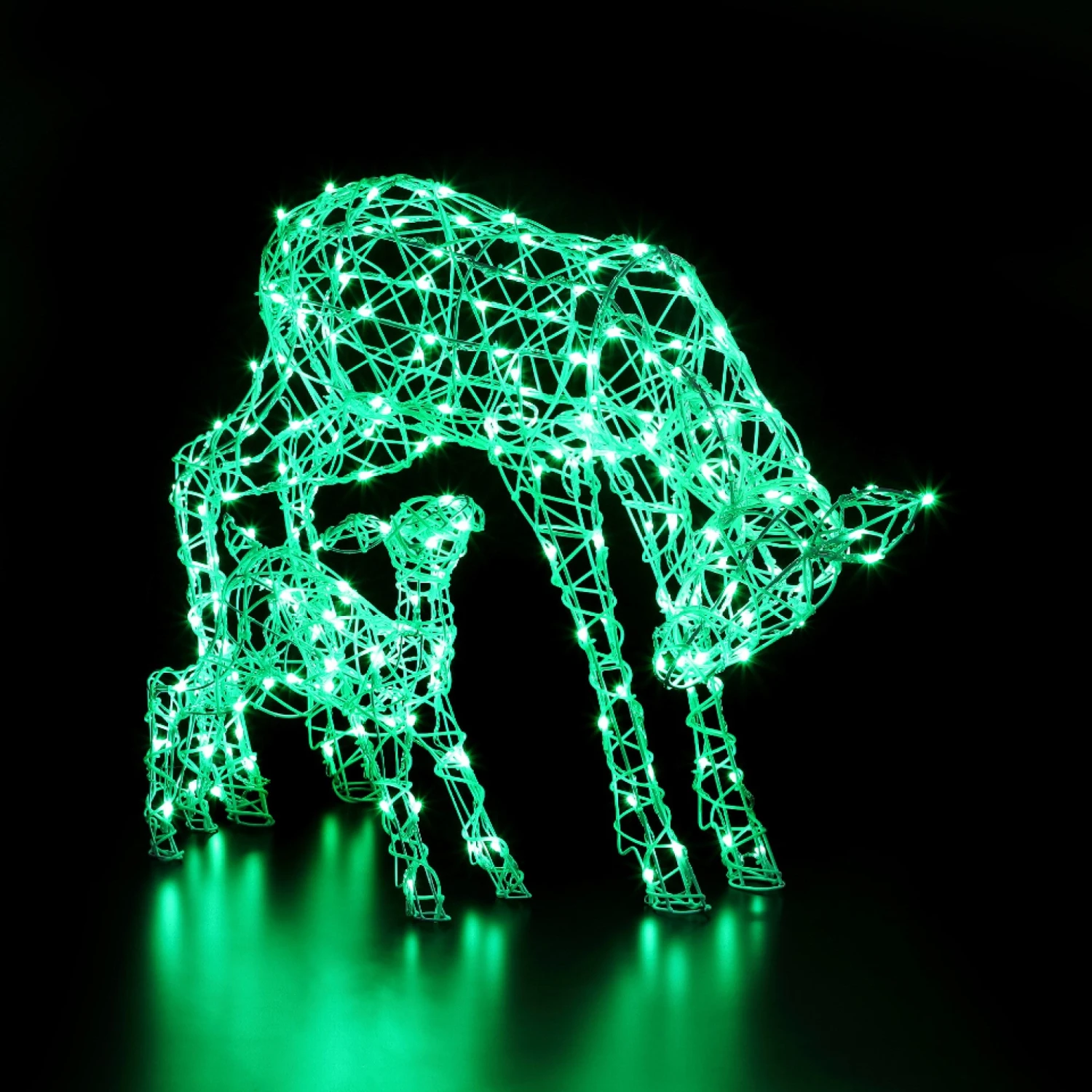 Discount π Noma Set Of 2 Remote Controlled Colour Changeable White Wicker Deer & Fawn π― 3 Discount π Noma Set Of 2 Remote Controlled Colour Changeable White Wicker Deer & Fawn π― - Image 3