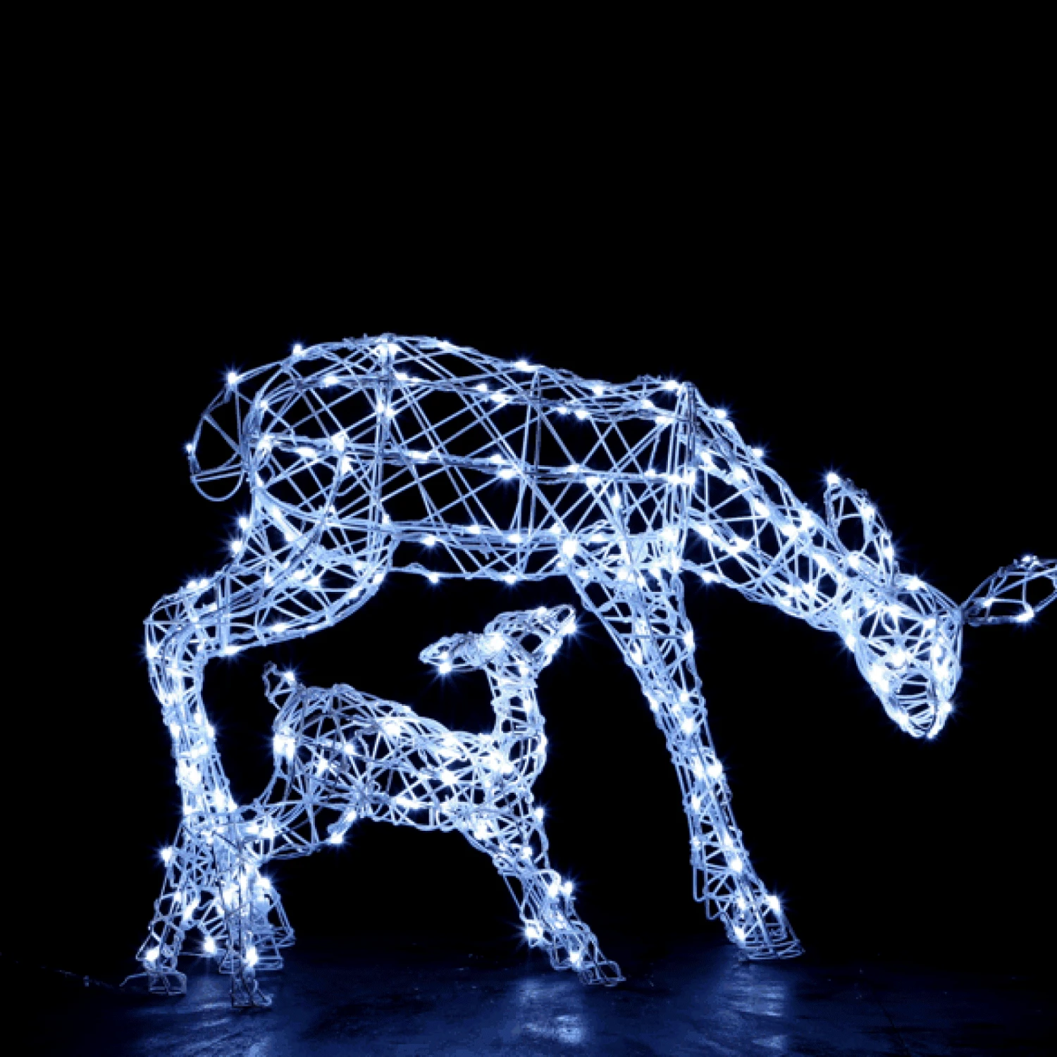 Discount π Noma Set Of 2 Remote Controlled Colour Changeable White Wicker Deer & Fawn π― 6 Discount π Noma Set Of 2 Remote Controlled Colour Changeable White Wicker Deer & Fawn π― - Image 6