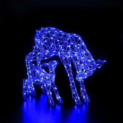 Discount ???? Noma Set Of 2 Remote Controlled Colour Changeable White Wicker Deer & Fawn ???? -UK Christmas World Sales Store 2521013 7 900690