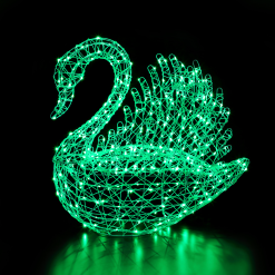 Coupon ⭐ Noma 1m White Rattan Serpentine Swan With Colour Changeable LED's And Remote Control ???? -UK Christmas World Sales Store 2521014 5 highres 900697
