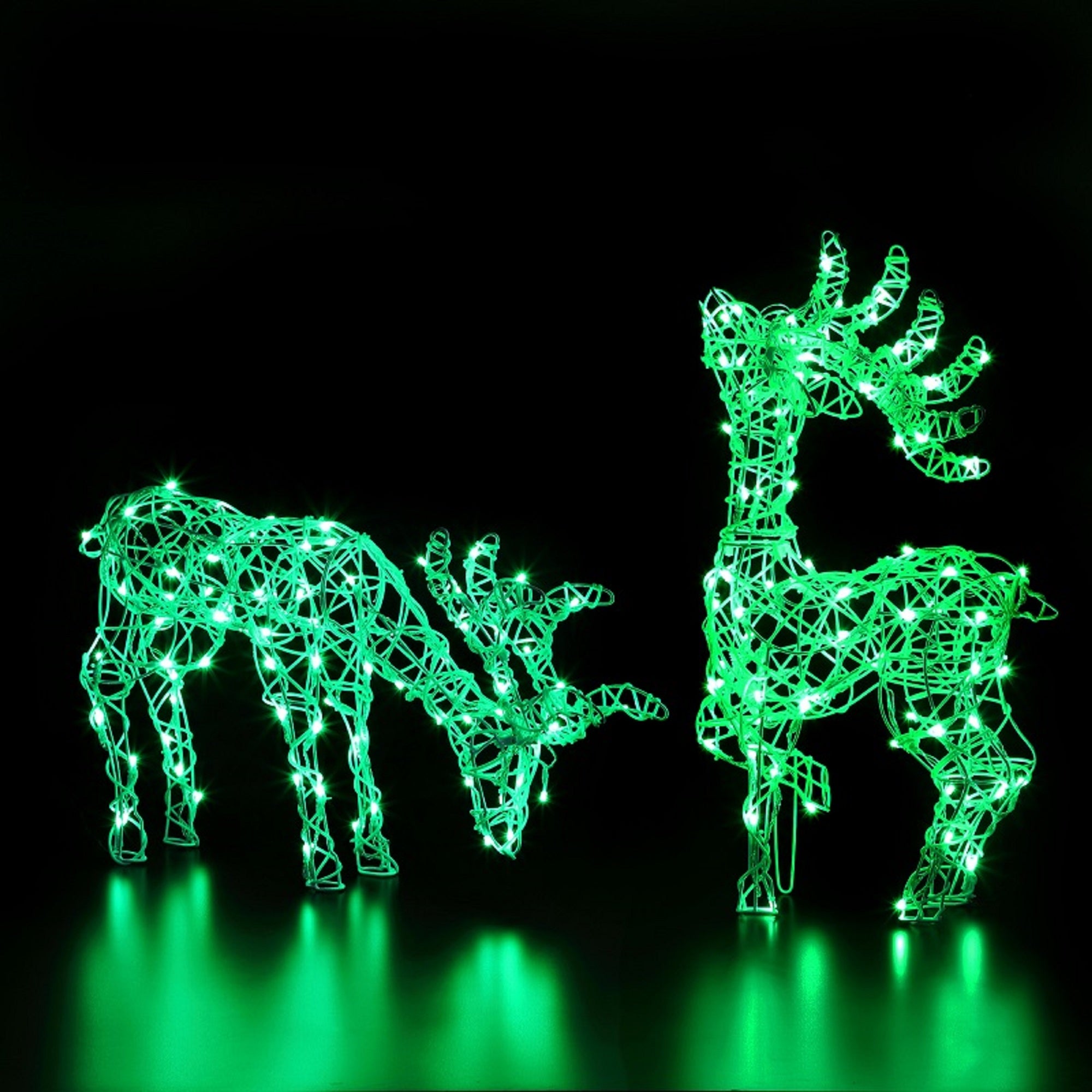 60cm Colour Changeable White Wicker Grazing Stag with Remote Control Wholesale ???? Noma 60cm Colour Changeable White Wicker Grazing Stag With Remote Control ???? -UK Christmas World Sales Store 2521018 3