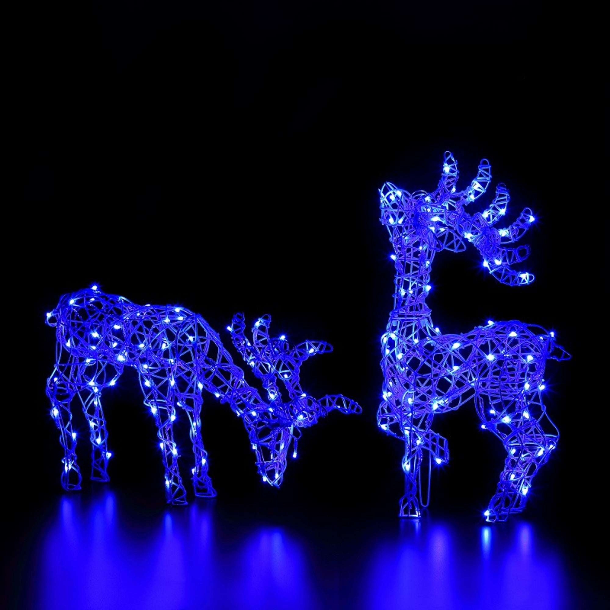 60cm Colour Changeable White Wicker Grazing Stag with Remote Control Wholesale ???? Noma 60cm Colour Changeable White Wicker Grazing Stag With Remote Control ???? -UK Christmas World Sales Store 2521018 4