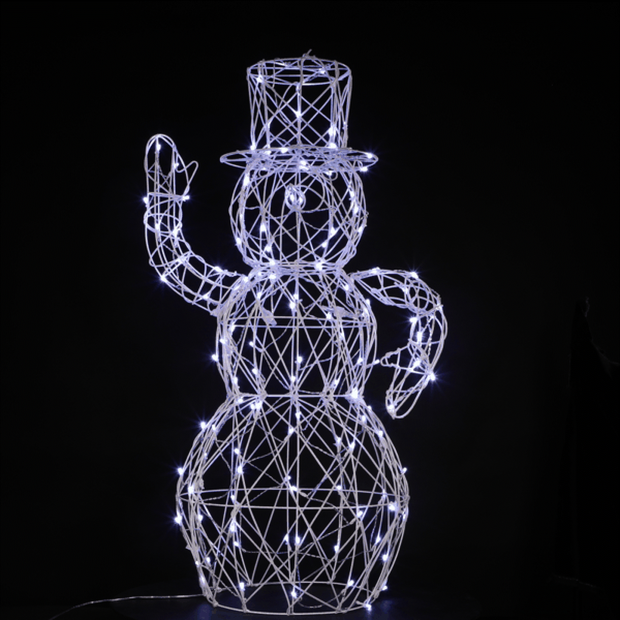 1m White Rattan Dickensian Snowman with 120 Colour Changeable with 120 LED's Best Sale ???? Noma 1m White Rattan Dickensian Snowman With 120 Colour Changeable With 120 LED's ???? -UK Christmas World Sales Store 2521020 360image 900699