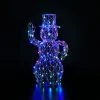 Best Sale 👏 Noma 1m White Rattan Dickensian Snowman With 120 Colour Changeable With 120 LED's 🎁