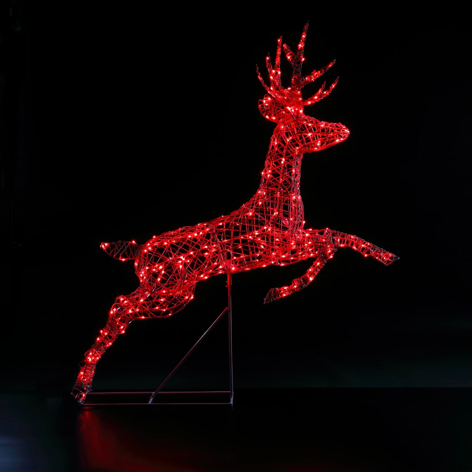 Wholesale 𧨠Noma 1.5m Colour Changeable White Wicker Leaping Stag With Remote Control π€© 2 Wholesale 𧨠Noma 1.5m Colour Changeable White Wicker Leaping Stag With Remote Control π€© - Image 2