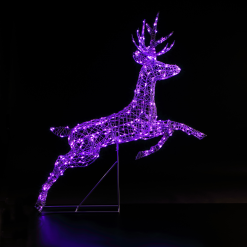 Wholesale ???? Noma 1.5m Colour Changeable White Wicker Leaping Stag With Remote Control ???? -UK Christmas World Sales Store 2522116 3 900692