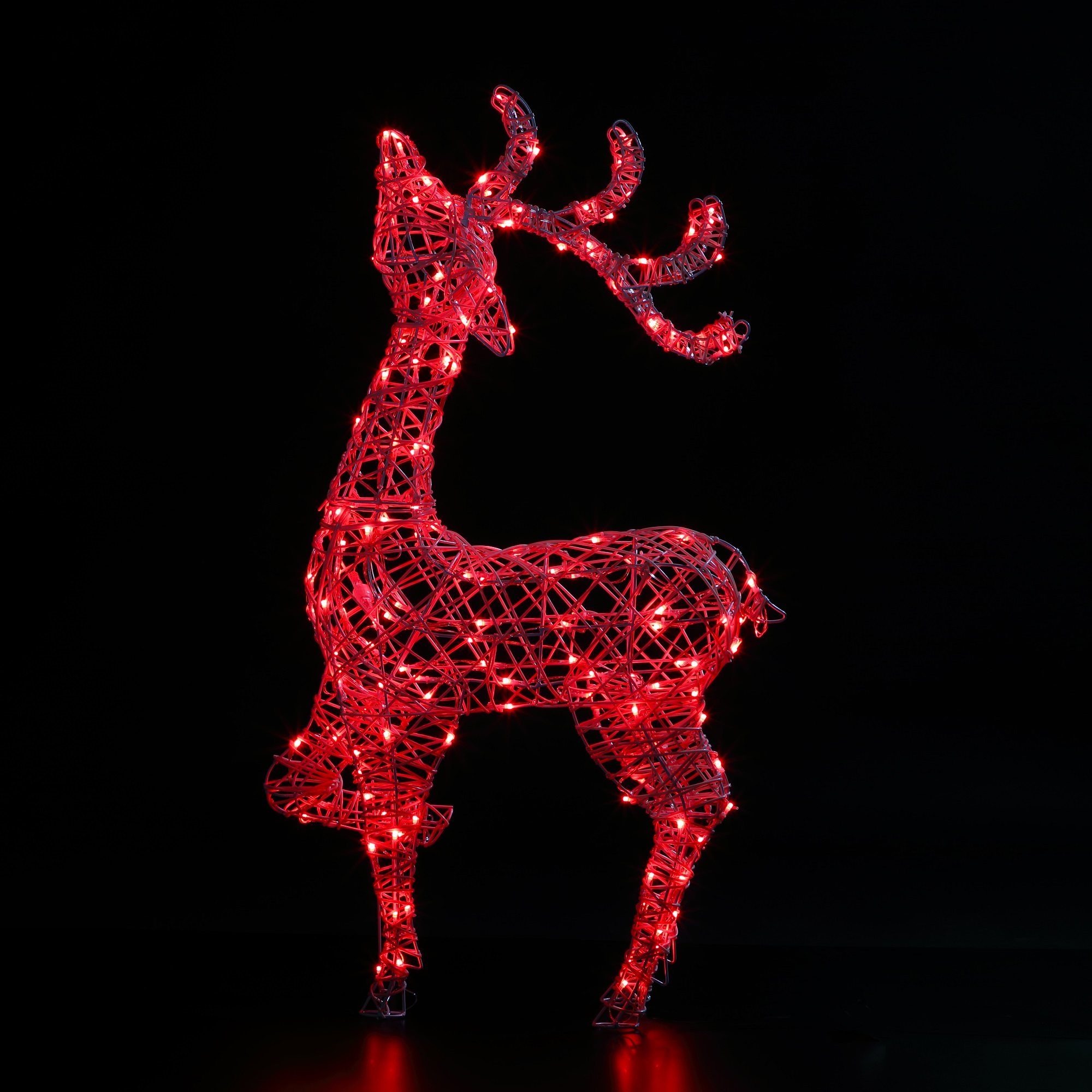 1m White Rattan Blenheim Stag With Colour Changeable LEDs and Remote Control Hot Sale ✔️ Noma 1m White Rattan Blenheim Stag With Colour Changeable LEDs And Remote Control ???? -UK Christmas World Sales Store 2522121 1 900696