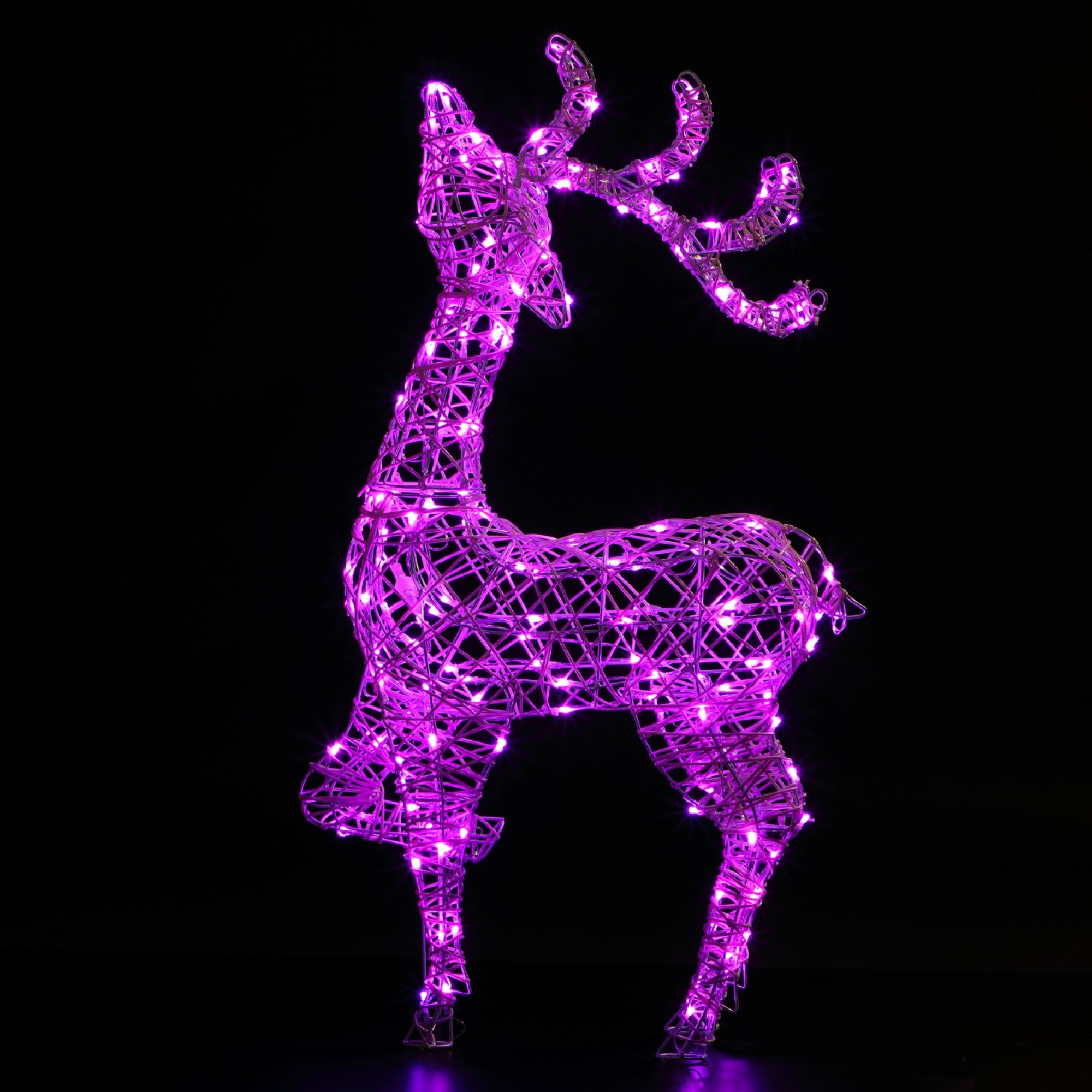 1m White Rattan Blenheim Stag With Colour Changeable LEDs and Remote Control Hot Sale ✔️ Noma 1m White Rattan Blenheim Stag With Colour Changeable LEDs And Remote Control ???? -UK Christmas World Sales Store 2522121 3 900696