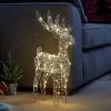 Promo ✔️ Three Kings Silver Wire Reindeer With 60 Warm White LEDs ❤️