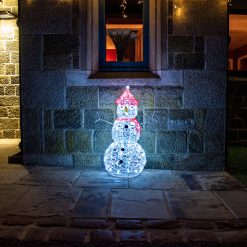 New ❤️ Kaemingk Large Outdoor Snowman ???? Christmas Acrylic With Ice White LEDs ???? -UK Christmas World Sales Store 278105 Snowman 2