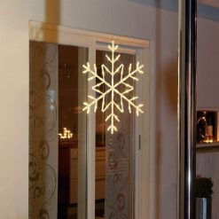 Promo ???? Konstsmide 60cm White LED Snowflake Silhouette ✨