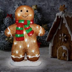 Cheapest ???? Lumineo Acrylic Gingerbread Boy With 48 White LED Lights ????
