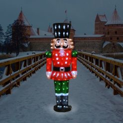 Coupon ???? Lumineo 1.2m Acrylic ???? Christmas Nutcracker Lit With White 150 LEDs ✔️