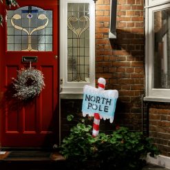 Outlet ???? Lumineo Cool White LED Acrylic North Pole Outdoor Sign ????