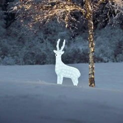 Budget 🎁 Konstsmide 1.05m Acrylic Reindeer LED Lit 🎄 Christmas Display ✨ -UK Christmas World Sales Store 5301 3 Copy