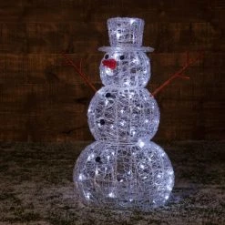 Hot Sale 🥰 Noma Acrylic Snowman With 80 Twinkle LEDs 😉