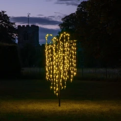 Promo 🛒 Noma 6ft Warm White Weeping Willow Tree With 300 LEDs 🥰