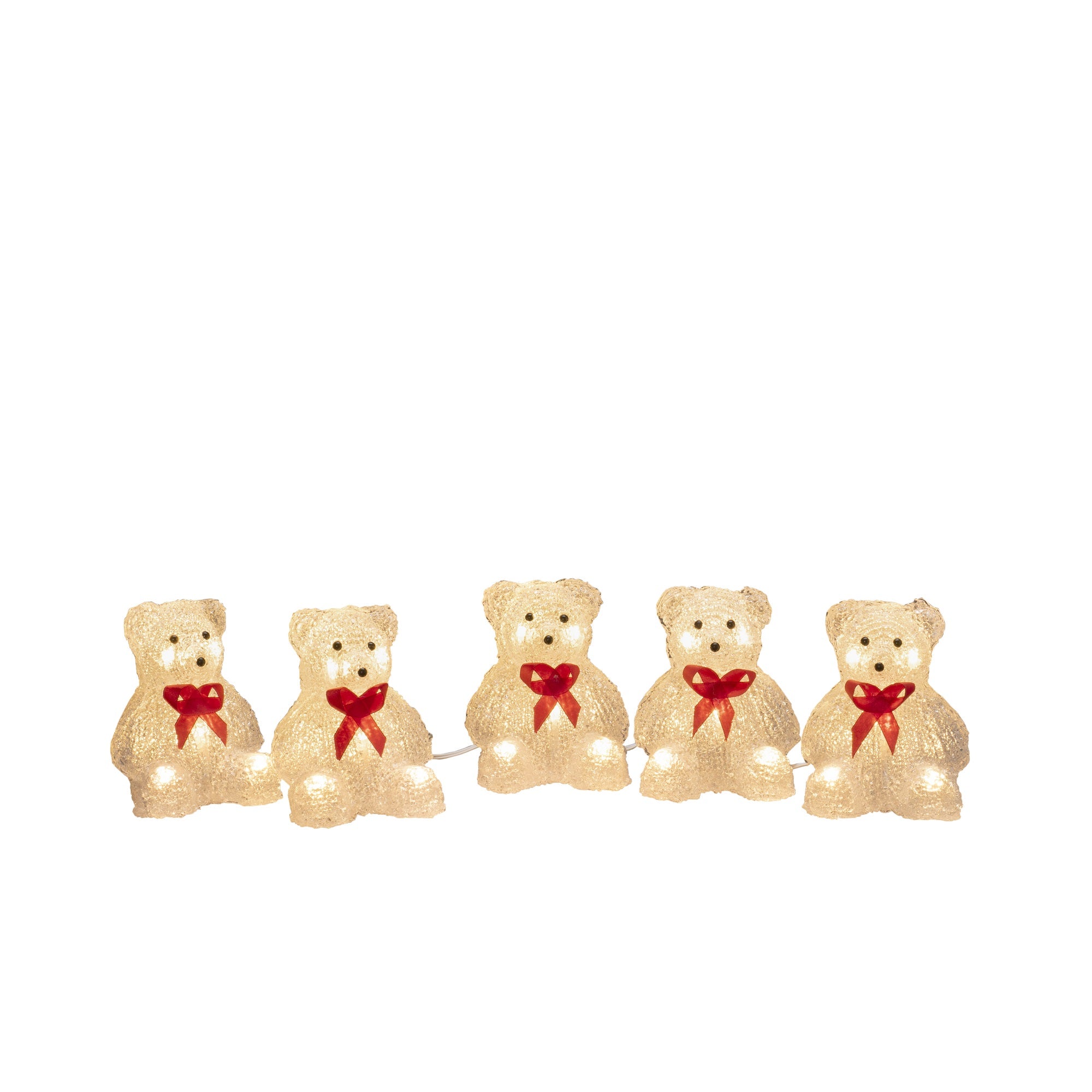 Set of 5 Acrylic Christmas Bears with 40 Warm White LEDs Buy ???? Konstsmide Set Of 5 Acrylic ???? Christmas Bears With 40 Warm White LEDs ⌛ -UK Christmas World Sales Store 6231 103.I.1.0