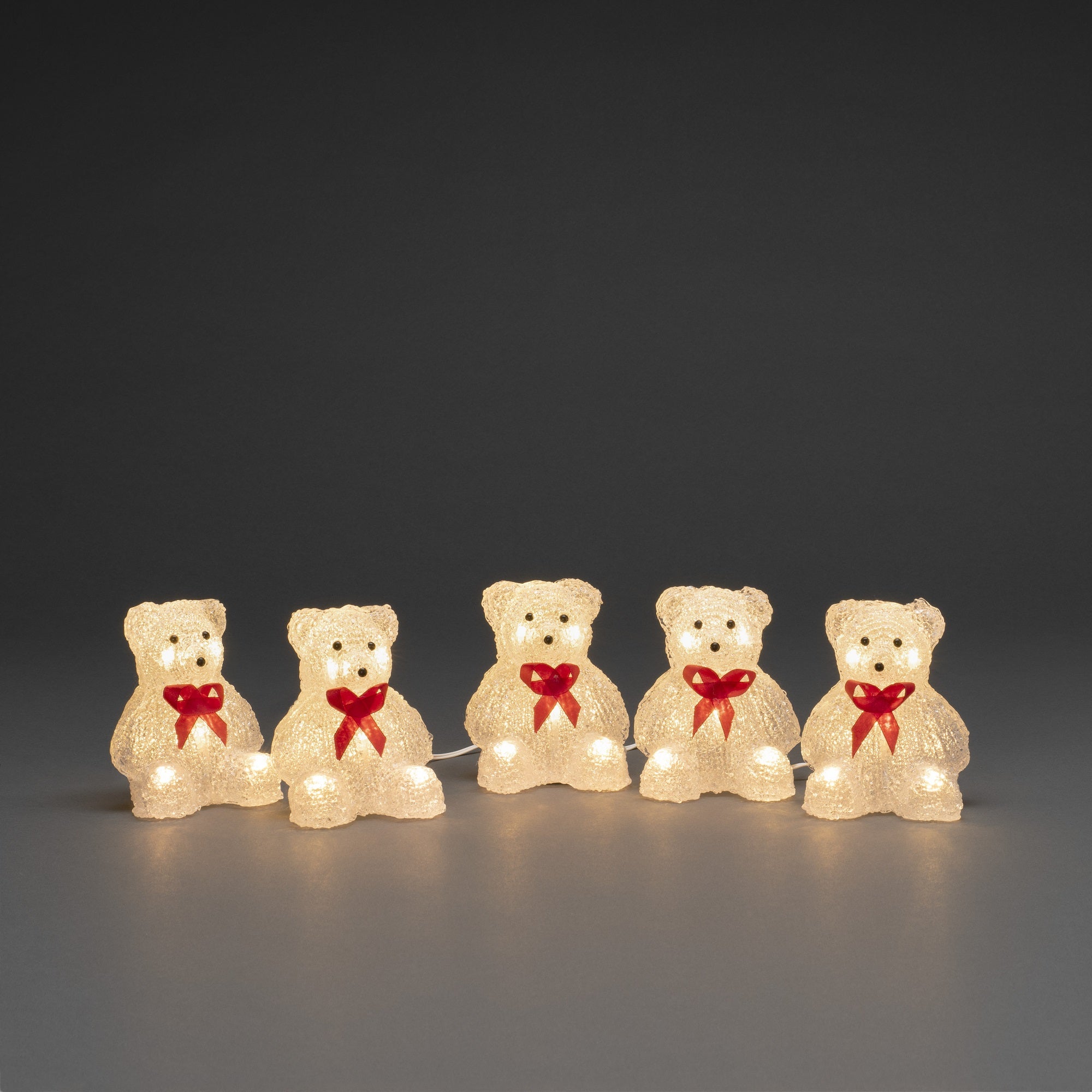 Set of 5 Acrylic Christmas Bears with 40 Warm White LEDs Buy ???? Konstsmide Set Of 5 Acrylic ???? Christmas Bears With 40 Warm White LEDs ⌛ -UK Christmas World Sales Store 6231 103.P.1.0