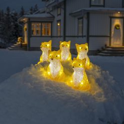 Best reviews of ✔️ Konstsmide Set Of 5 Acrylic Foxes With LED Lights ????