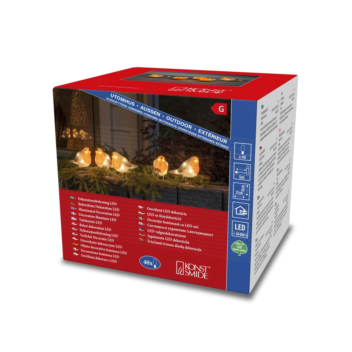 Brand new π Festive Set Of 5 LED Lit Acrylic π Christmas Robins β€οΈ 2 Brand new π Festive Set Of 5 LED Lit Acrylic π Christmas Robins β€οΈ - Image 2