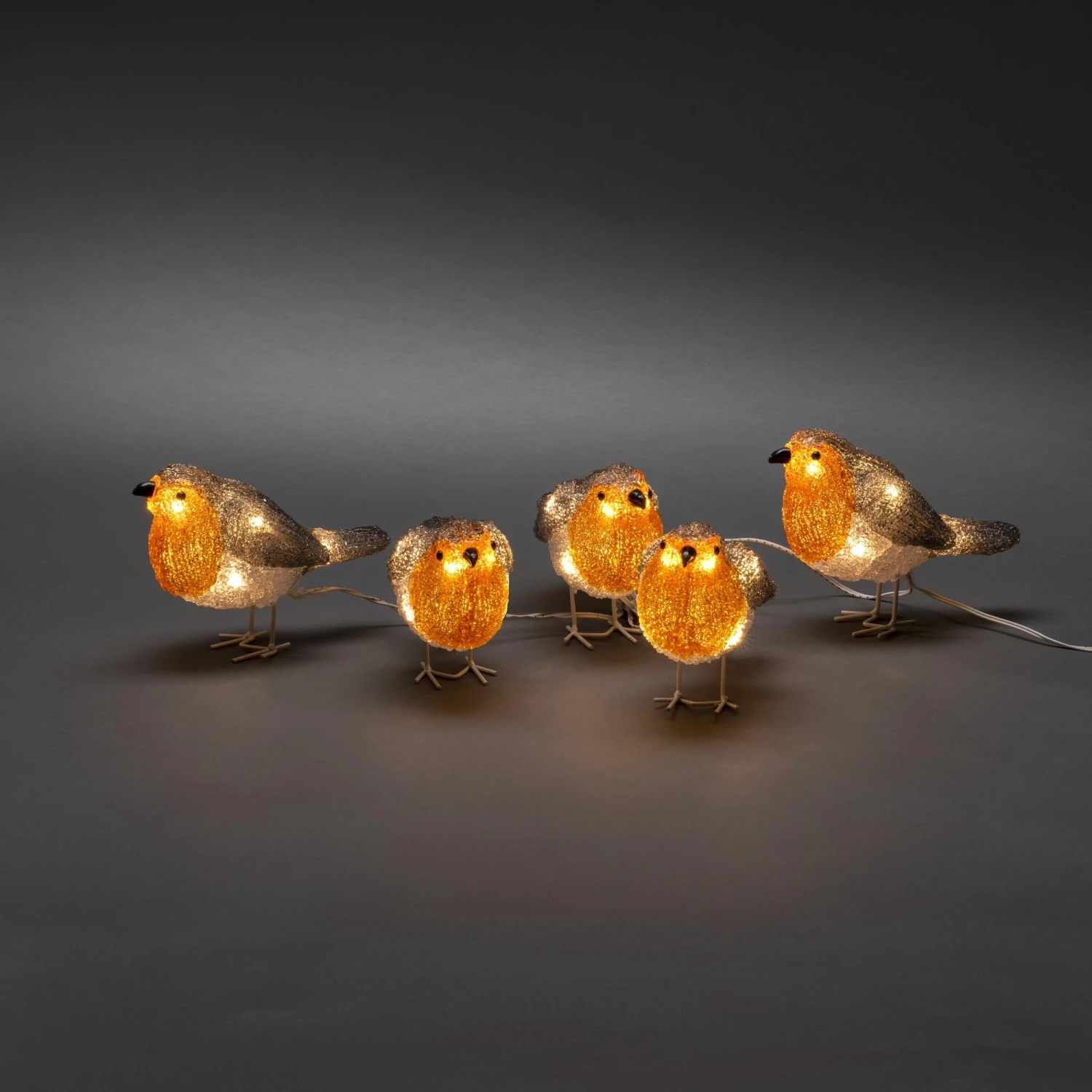 Brand new π Festive Set Of 5 LED Lit Acrylic π Christmas Robins β€οΈ 4 Brand new π Festive Set Of 5 LED Lit Acrylic π Christmas Robins β€οΈ - Image 4