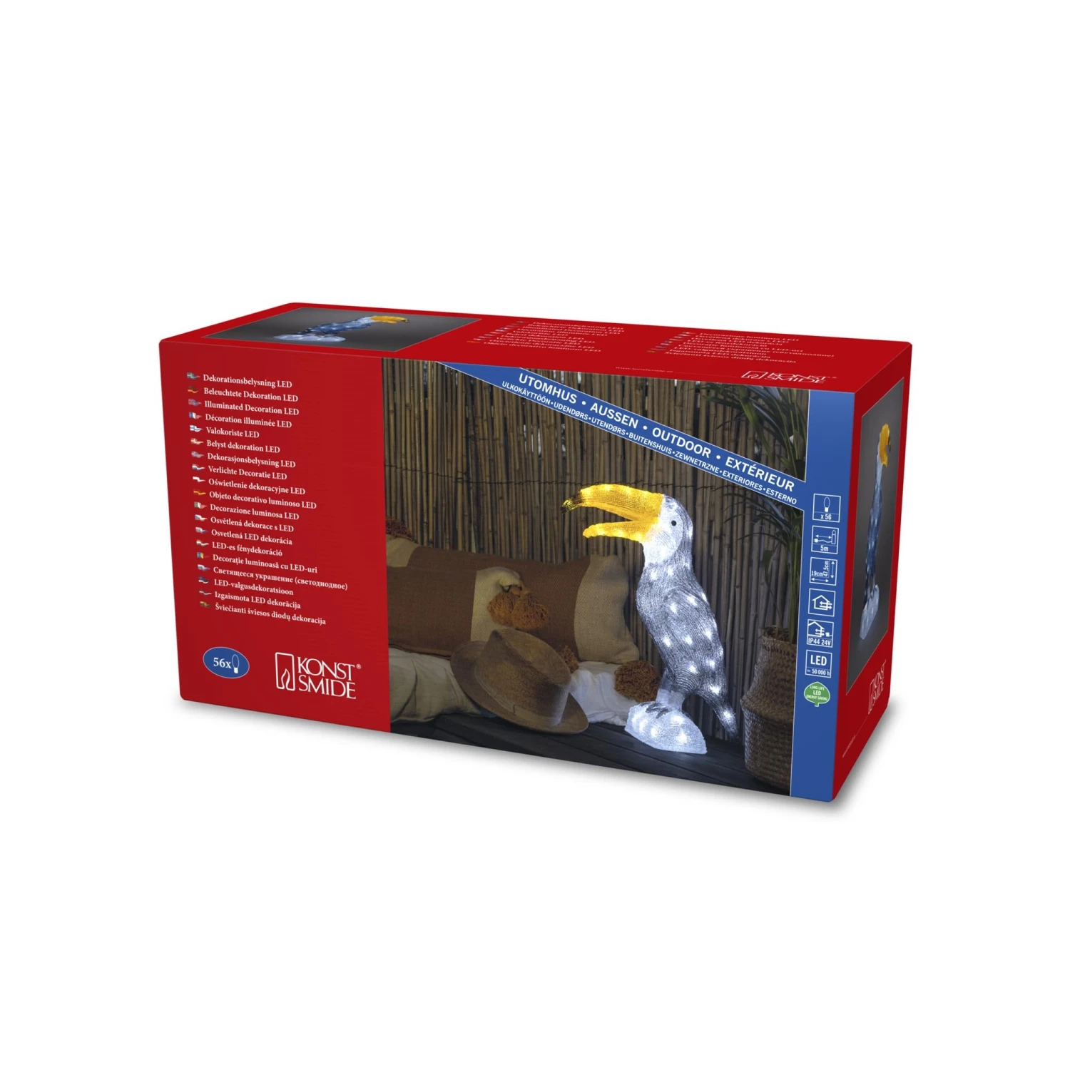 Promo π Konstsmide Acrylic Toucan With 56 White LEDs π 2 Promo π Konstsmide Acrylic Toucan With 56 White LEDs π - Image 2