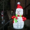 Deals 🥰 Konstsmide 50cm Acrylic Snowman With Scarf With 88 Ice White LEDs ✔️