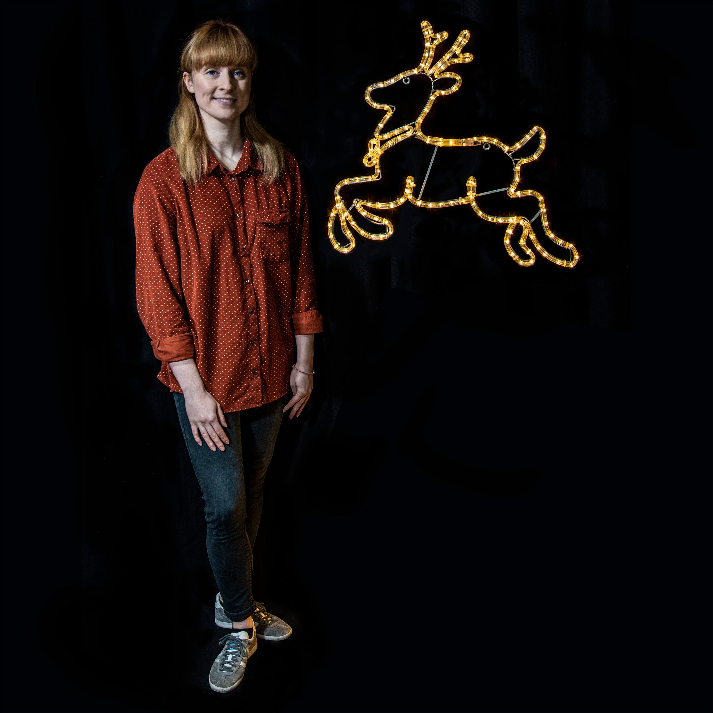 70cm Running Reindeer Warm White LED XP Silhouette Motif Hot Sale ???? Festive Decorations 70cm Running Reindeer Warm White LED XP Silhouette Motif ⌛ -UK Christmas World Sales Store 63002 800508 1