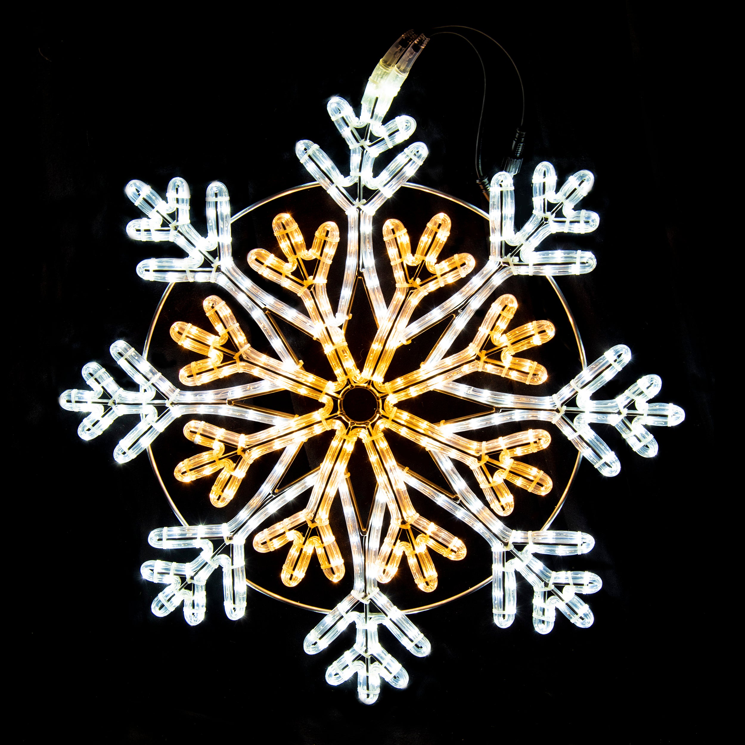 90cm LED Snowflake Display XP Silhouette Motif Outlet ???? Festive Decorations 90cm LED Snowflake Display XP Silhouette Motif ⌛ -UK Christmas World Sales Store 63010 800512
