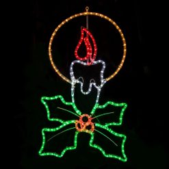 Top 10 ⭐ Festive Decorations 1m LED ???? Christmas Candle With Holly Sprig XP Silhouette ????