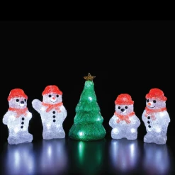 Flash Sale π Noma Set Of 4 Acrylic Snowmen & π Christmas Tree String Lights π