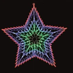 New 💯 Festive 100 Multi Coloured LED Chasing Window Light Star 🌟