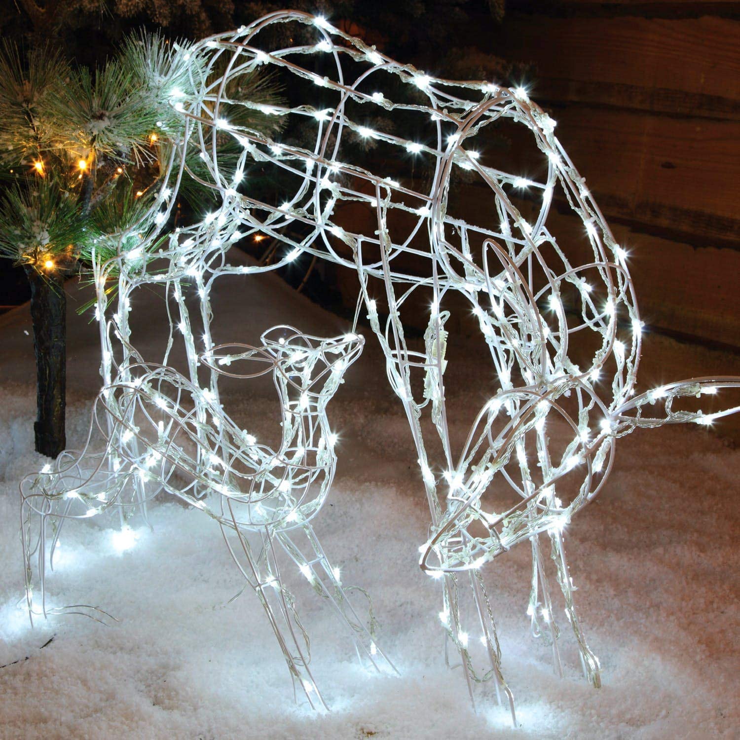 70cm Grazing Mother and Baby Reindeer with 230 LEDs Flash Sale ✔️ Noma 70cm Grazing ???? Mother And Baby Reindeer With 230 LEDs ???? -UK Christmas World Sales Store