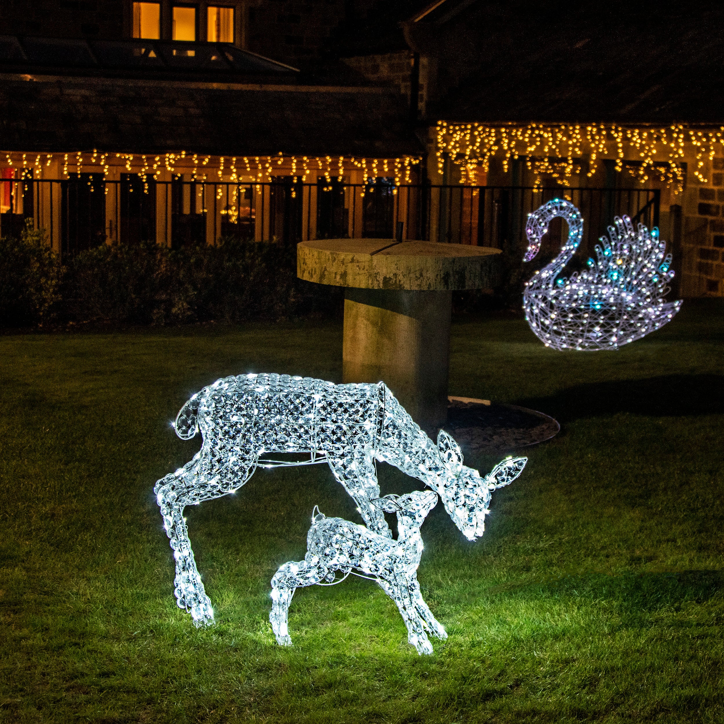 Set Of 2 Jewelled Mum And Baby Deer Outdoor Display Budget ❤️ Noma Set Of 2 Jewelled Mum And Baby Deer Outdoor Display ???? -UK Christmas World Sales Store 900437 MumandBabyDeer