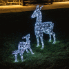 Hot Sale ???? Noma Set Of 2 Colour Changeable Deer & Fawn With Remote Control ????