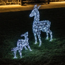 Hot Sale π Noma Set Of 2 Colour Changeable Deer & Fawn With Remote Control π₯°