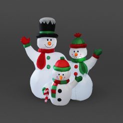 Discount ✨ Snowtime 1.5m Inflatable Snowman Family ❄ Christmas Inflatable ????