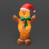 Budget ???? Snowtime 2.4m Giant LED Lit Gingerbread ❄ Christmas Inflatable ????
