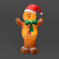 Budget ???? Snowtime 2.4m Giant LED Lit Gingerbread ❄ Christmas Inflatable ????