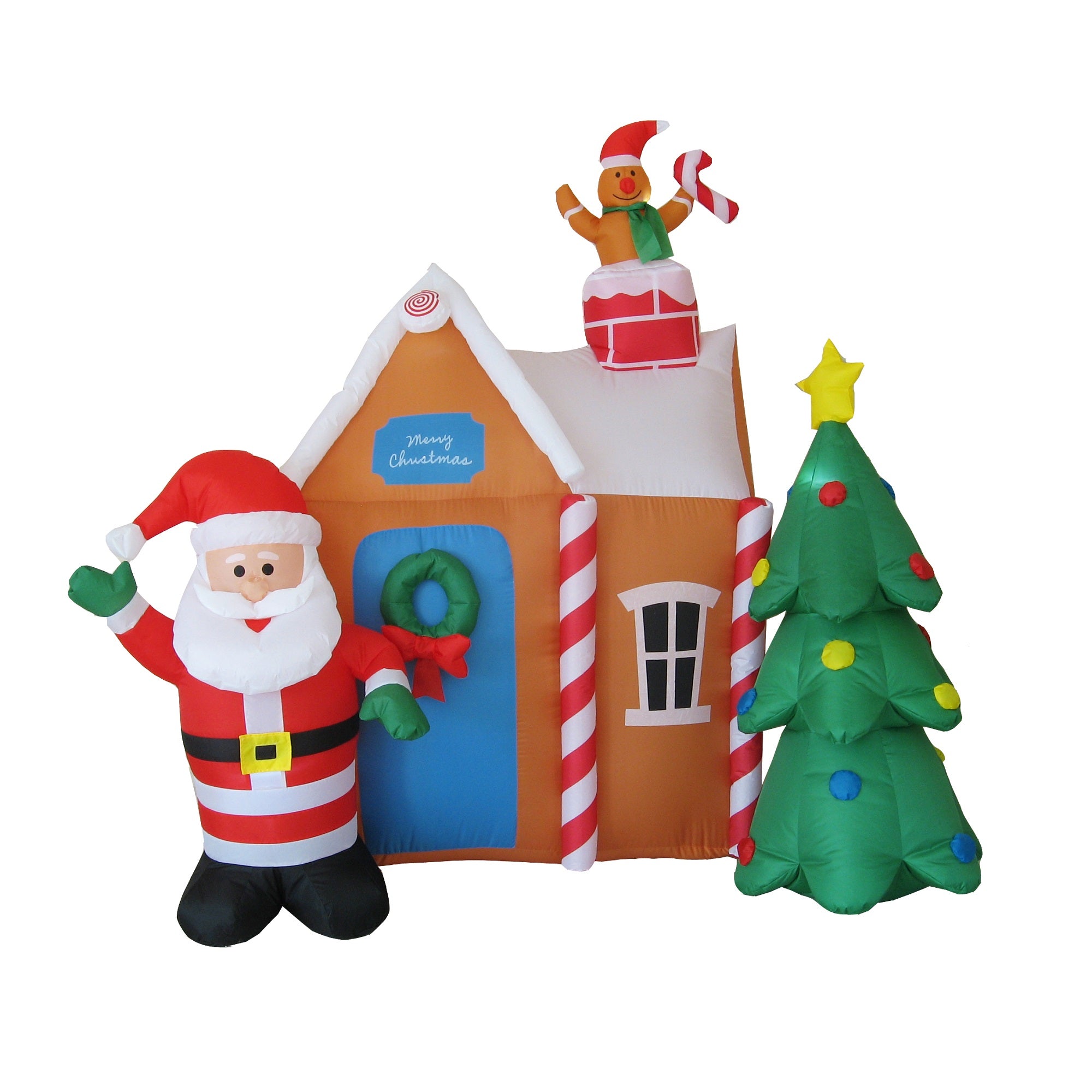 1.8M Inflatable House with Santa & Christmas Tree Best deal ???? Snowtime 1.8M Inflatable House With Santa & ???? Christmas Tree ???? -UK Christmas World Sales Store BM00324JTF