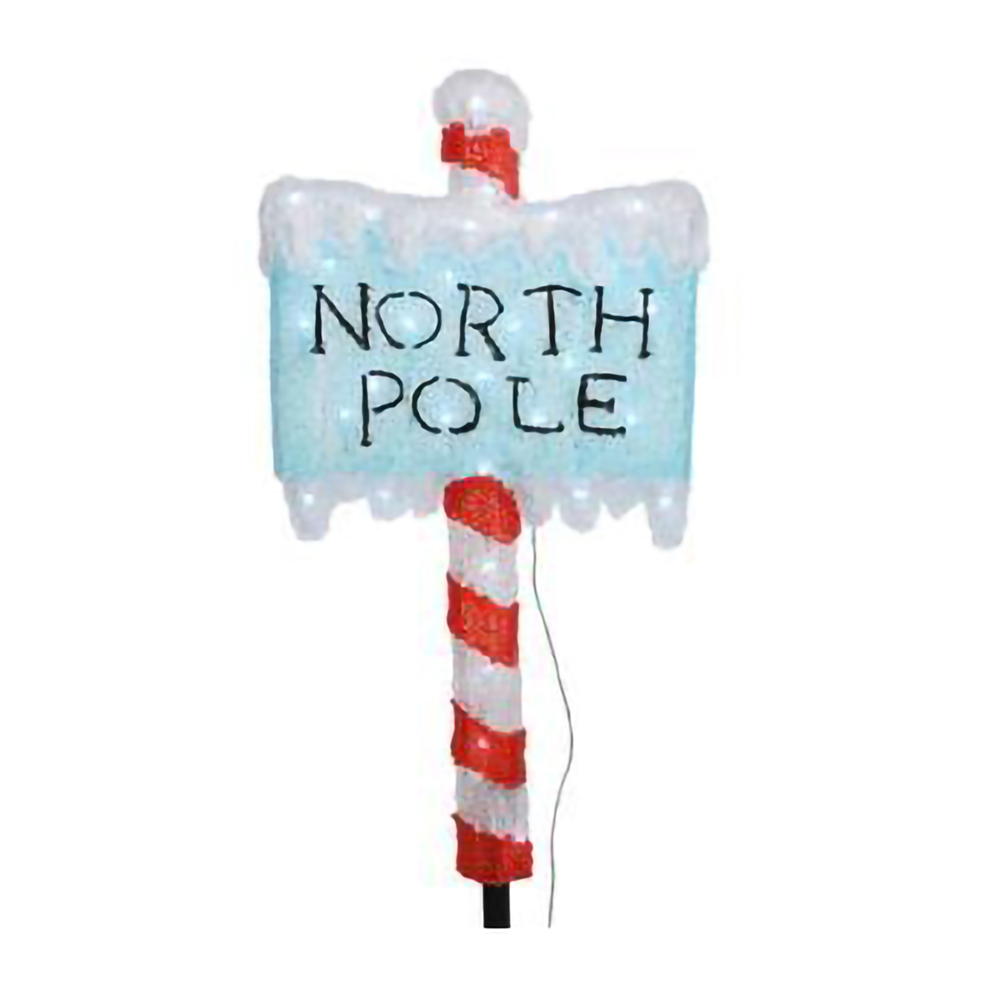 Cool White LED Acrylic North Pole Outdoor Sign Outlet ???? Lumineo Cool White LED Acrylic North Pole Outdoor Sign ???? -UK Christmas World Sales Store Cool White LED Acrylic North Pole Outdoor Copy
