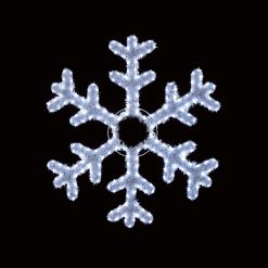 New ???? Premier 94cm Snowflake Tinsel Rope Light Silhouette With White LEDs ????
