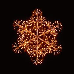 Best Pirce ???? Premier 60cm Rose Gold Starburst Snowflake With 300 Warm White LEDs ❤️