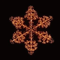 Discount 💯 Premier 1.2m Large Rose Gold Starburst Snowflake Silhouette With 960 Warm White LEDs 🥰